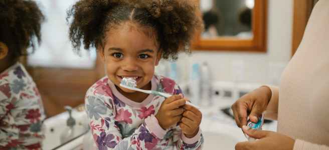 Brushing My Teeth With My Mom