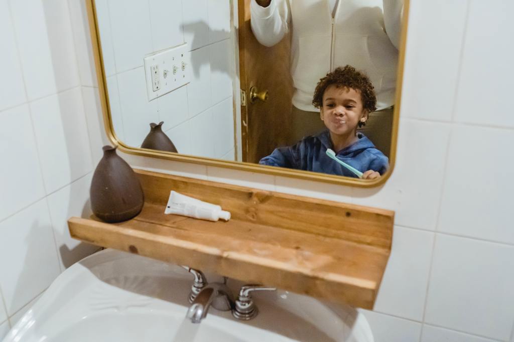 Daddy's Watching Me Brush My Teeth
