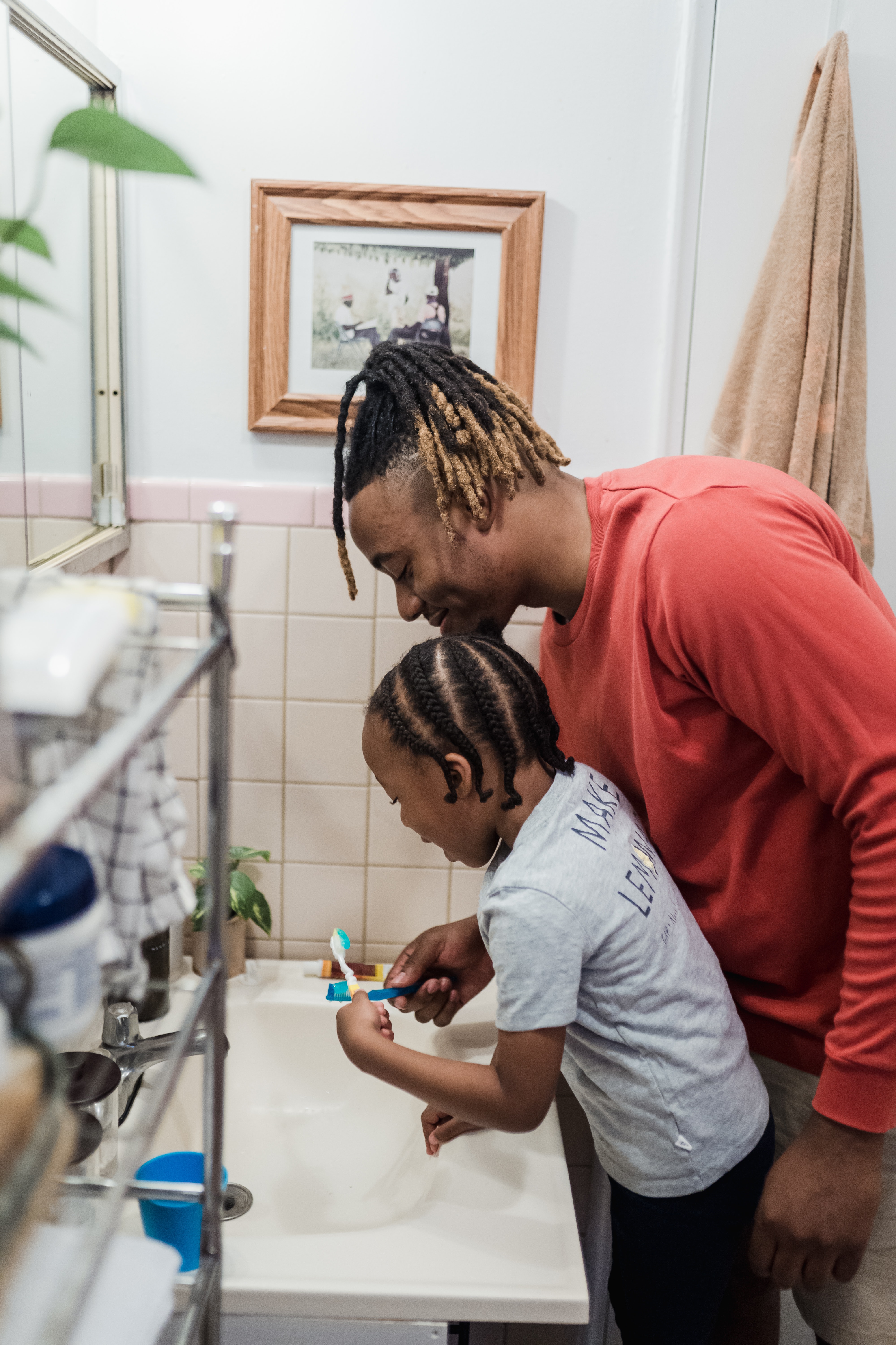 Brushing Time is Fun Time with Daddy