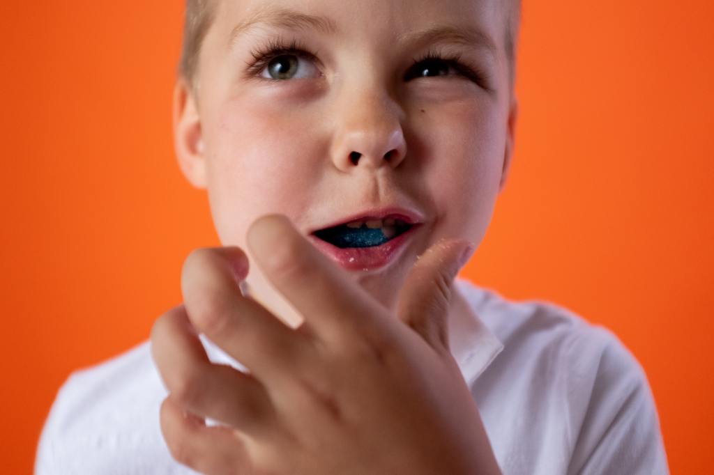 Chewing My Gummy Vitamin