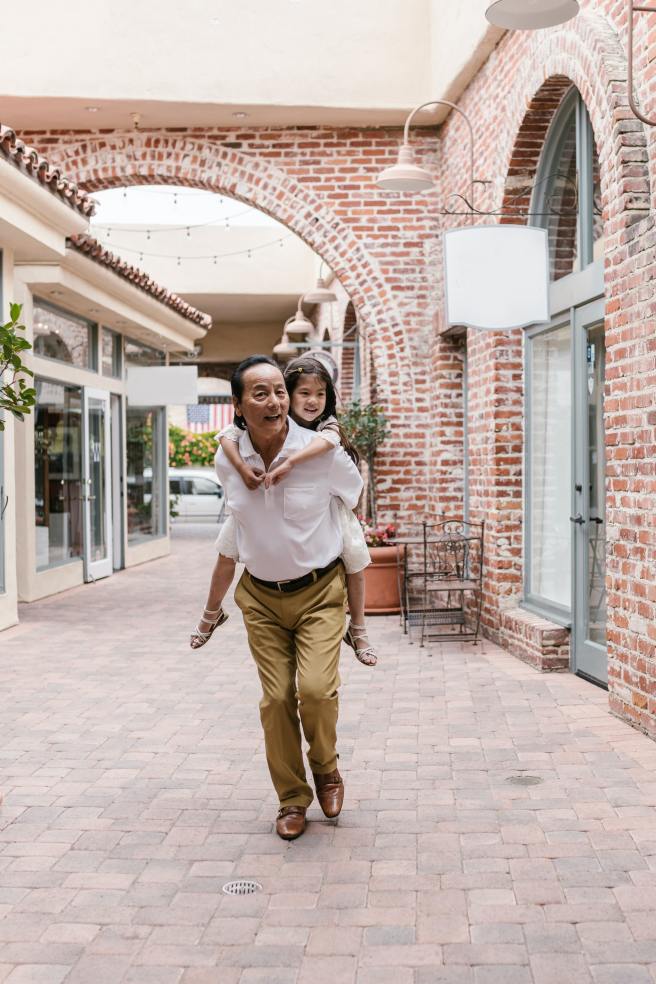 Walking Around Town With Grandpa