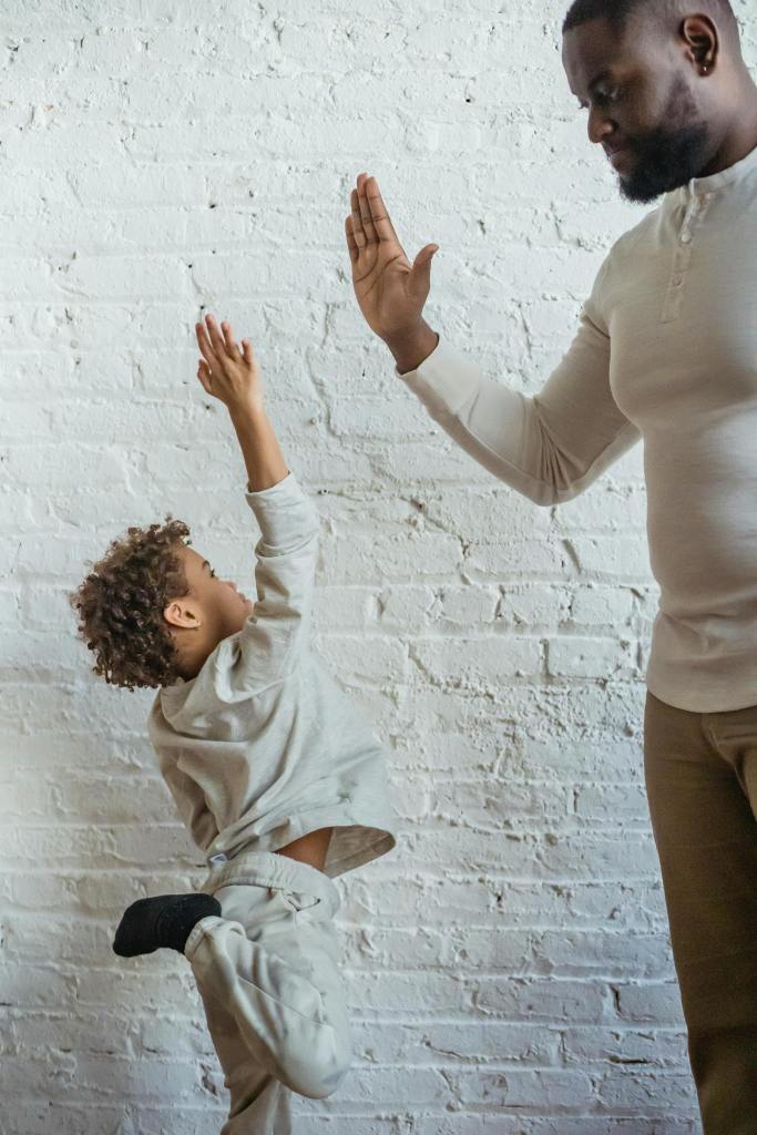 My Pediatric Dentist Did A Great Job Explaining Everything To Me, So I Was A Really Good Helper And Daddy's Proud Of Me-High 5 Daddy