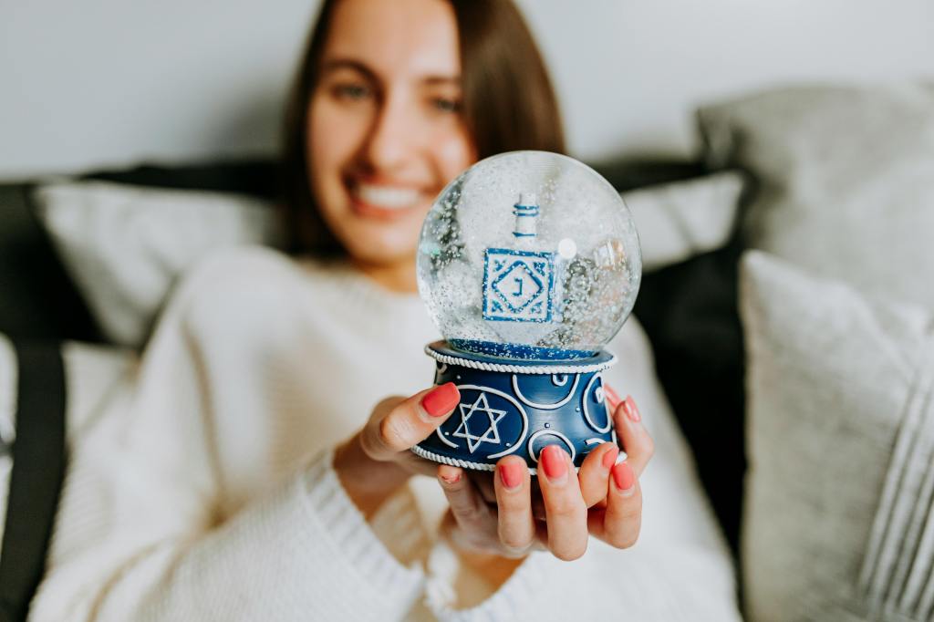 Playing Dreidel On Hanukah
