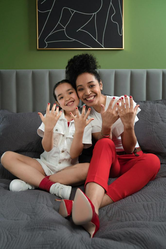 After Mommy Brushed My Teeth This Morning, We Got Manicures