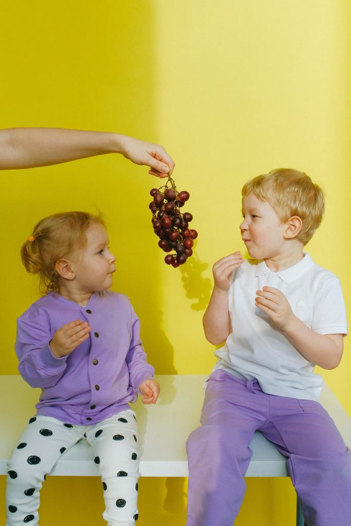 Eating Our Grapes For Snack