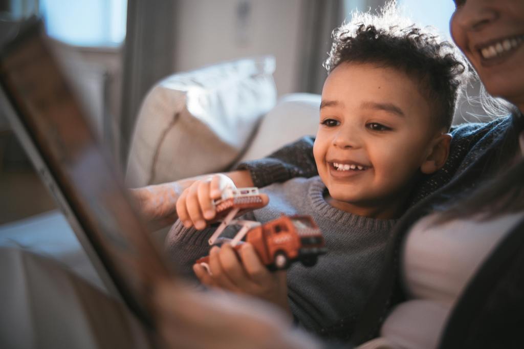 Mommy's Reading To Me The Story She Wrote About Me Going To The Dentist And I Get To Hold My Trucks