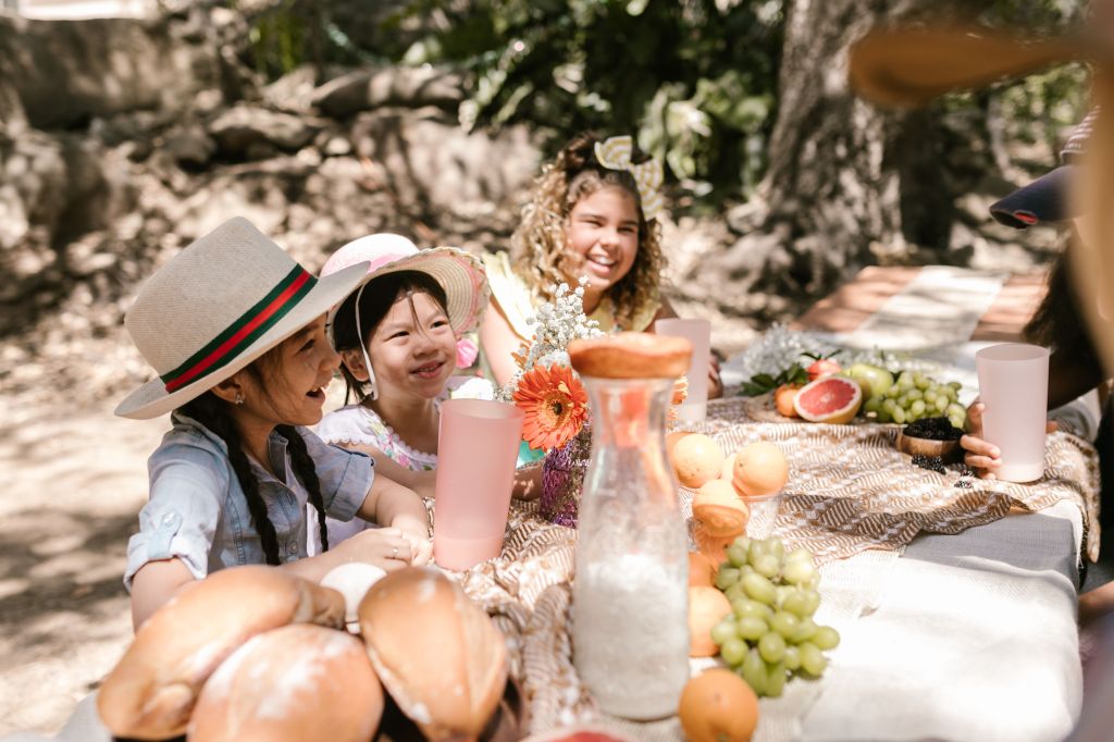We Love Having Lunch Ouside In The Summer