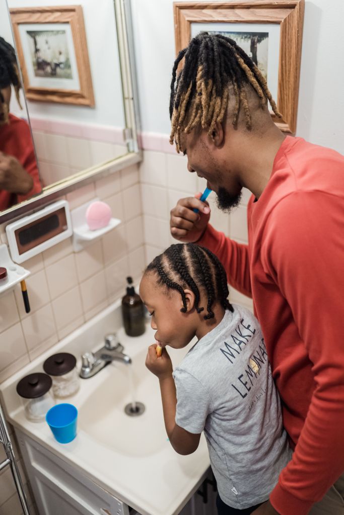 Daddy's And My Toothbrushing Routine