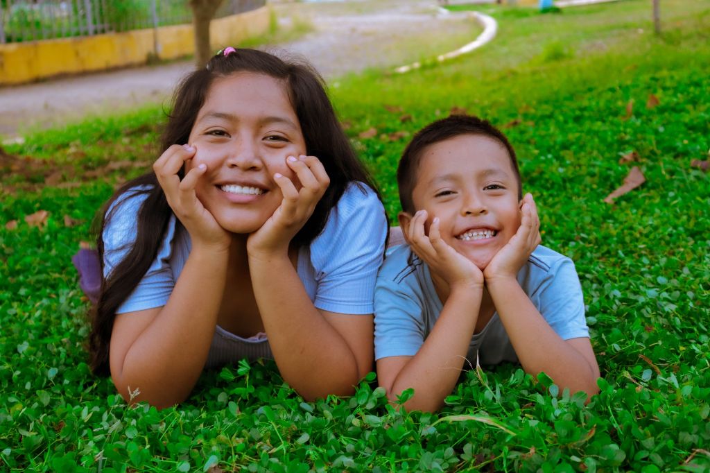 Laying On The Grass Makes Us Smile